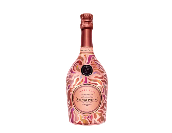 Champagne Laurent-Perrier Cuvée Rosé Robe Pétale Édition Limitée 