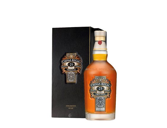 Whisky Chivas Regal 25 Ans Sous Coffret 